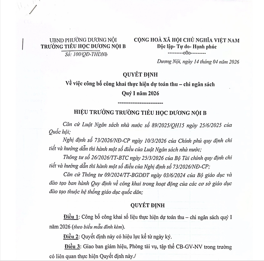 46-14.04.2026-scan-web-Công khai dự toán thu chi ngân sách Quý 1 năm 2026